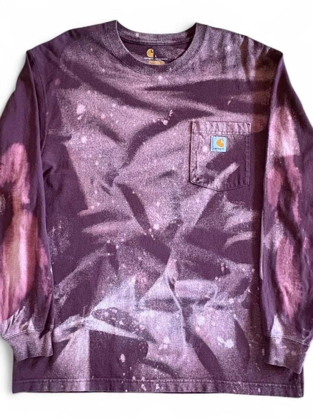 Vintage y2k Carhartt L/S Blank Pocket Tee 24x29 Large